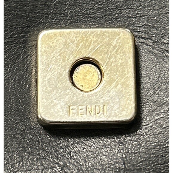 Vintage Fendi for Neiman Marcus Black Leather Patent Leather Shoulder Bag Rare - Picture 15 of 15